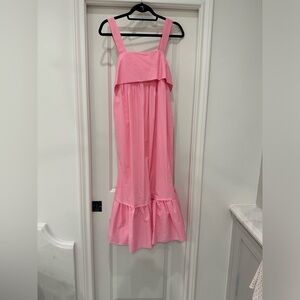 Pink midi dress